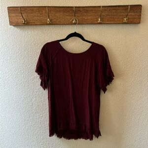 Entro Flowy Top with Fringe detailing Sz Sm